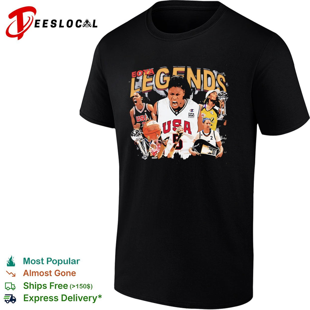 Lisa Leslie Sheryl Swoopes Cynthia Cooper WNBA eoya legends USA Basketball shirt
