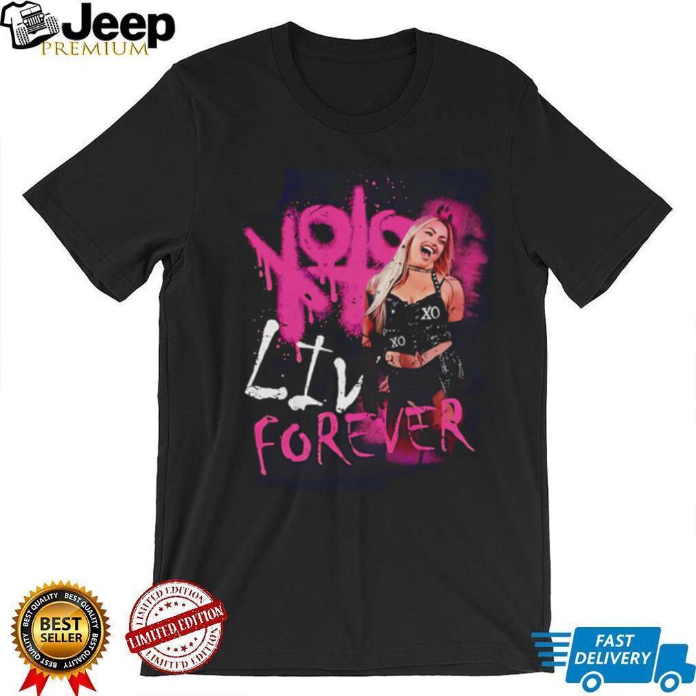 Liv Morgan XOXO Liv Forever spray paint shirt