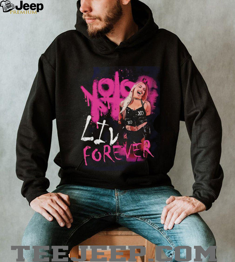 Liv Morgan XOXO Liv Forever spray paint shirt