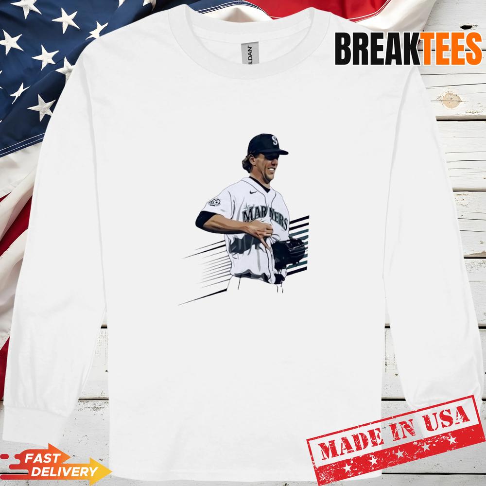 Logan Gilbert baseball pitcher catches ball in Seattle Mariners baseball T-Shirt