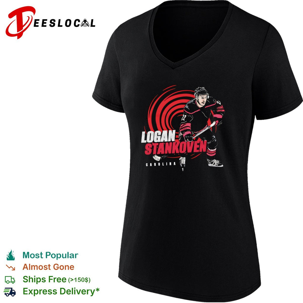 Logan Stankoven NHL Carolina Hurricanes hockey shirt