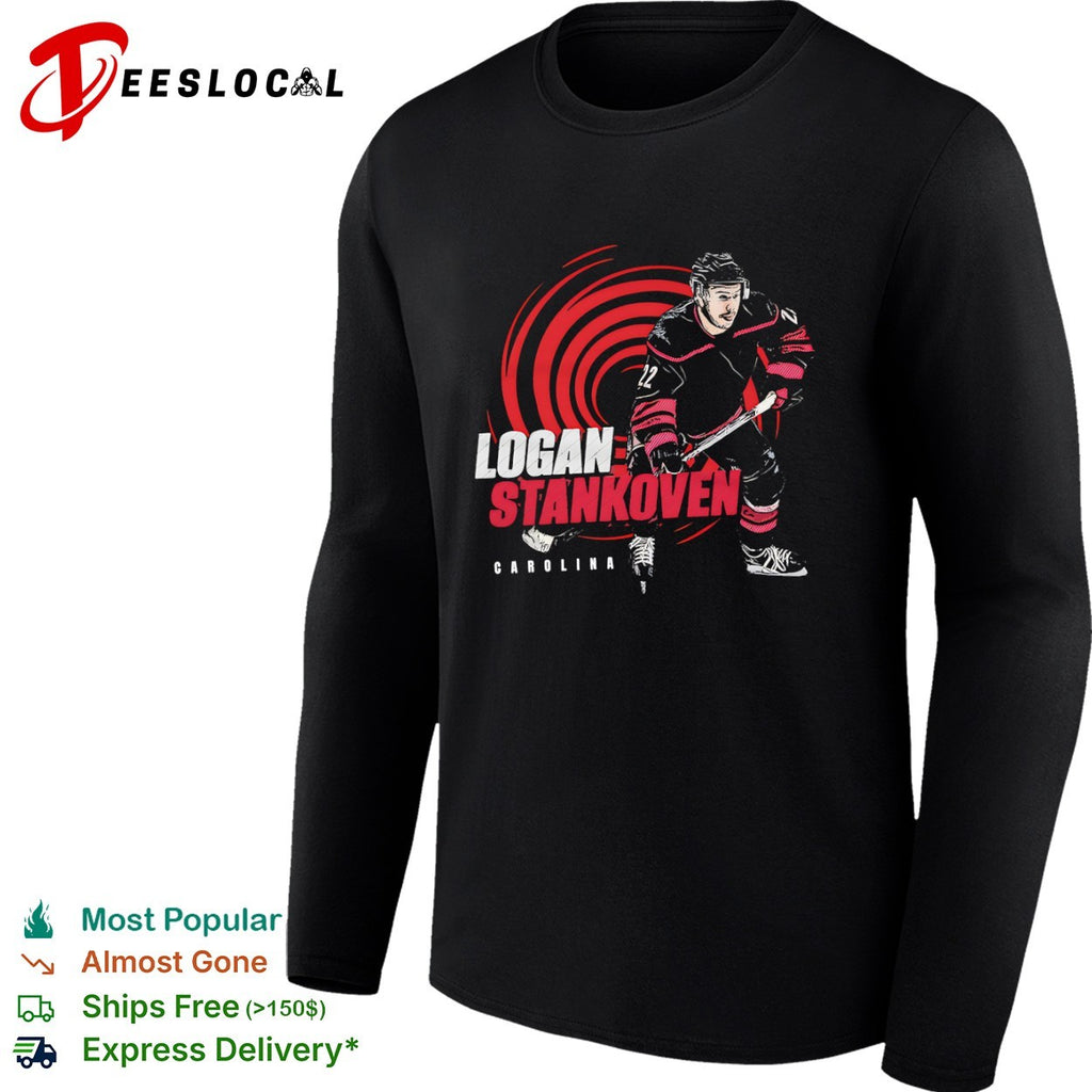 Logan Stankoven NHL Carolina Hurricanes hockey shirt