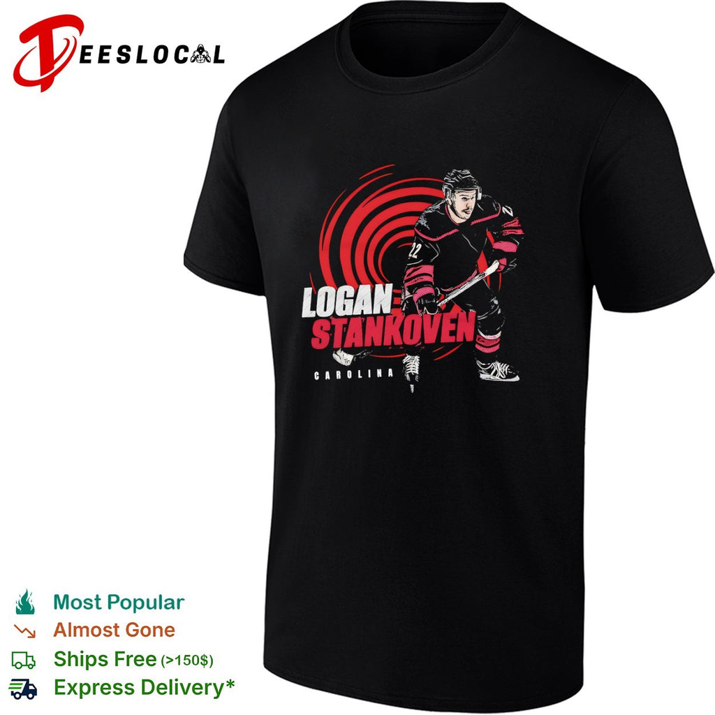 Logan Stankoven NHL Carolina Hurricanes hockey shirt