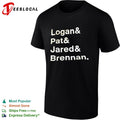Logan and Pat and Jared and Brennan shirt