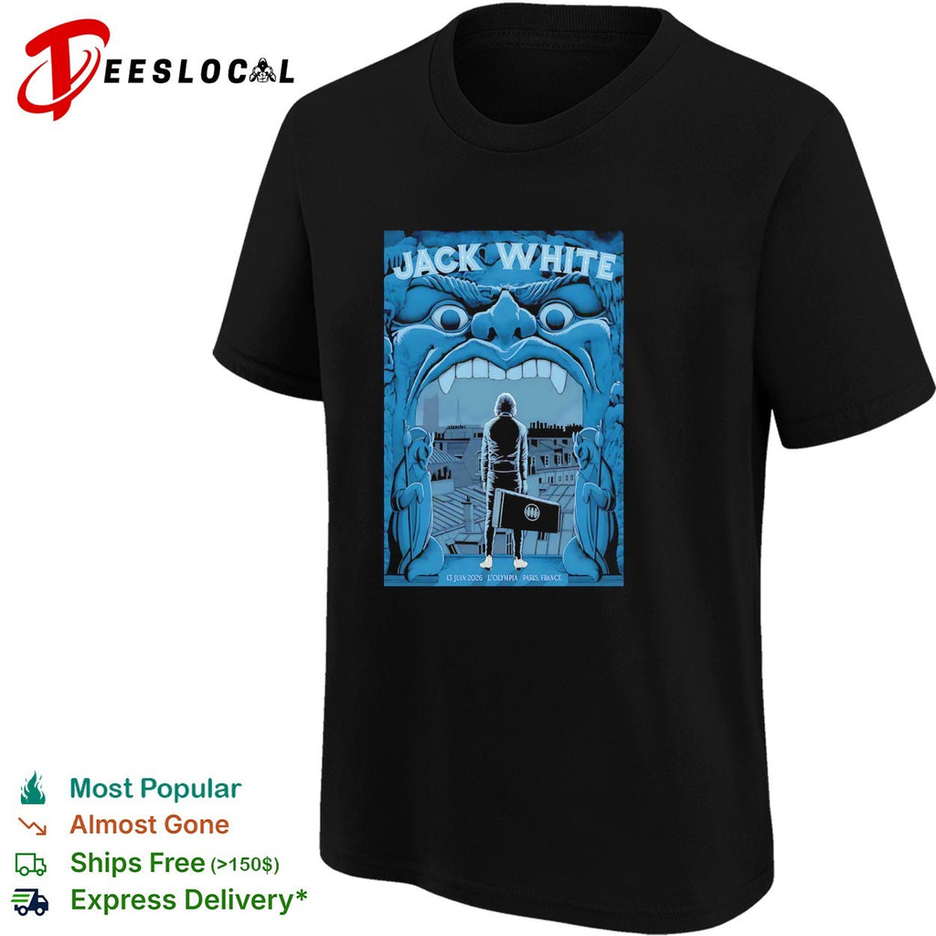Lone figure city street giant monster face building concert framed poster art shirt