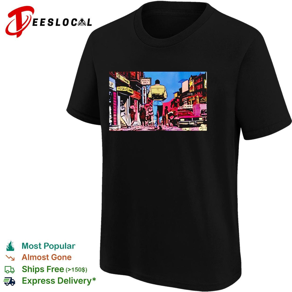 Long live the king golden crown retro vintage bold signature graphic shirt