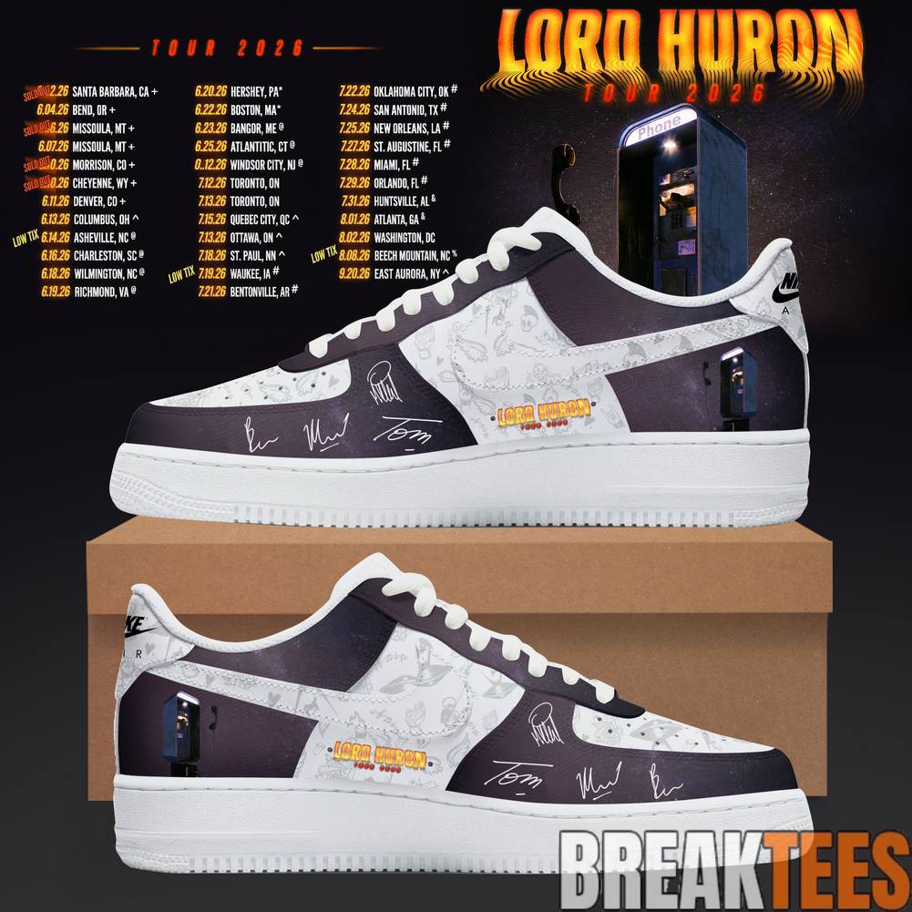 Lord Huron 2026 ”Cosmic Selector” Summer Tour Custom AF1 Shoes