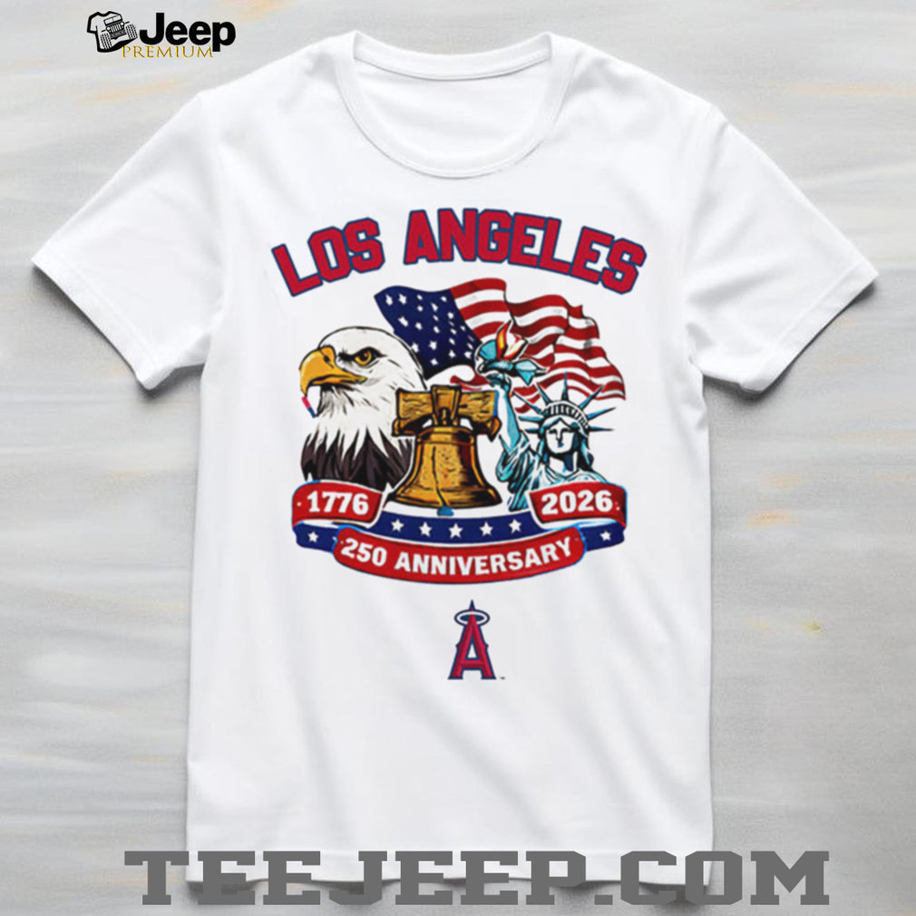 Los Angeles Angels 250th Anniversary 1776 2026 Patriotic Baseball Jersey T Shirt