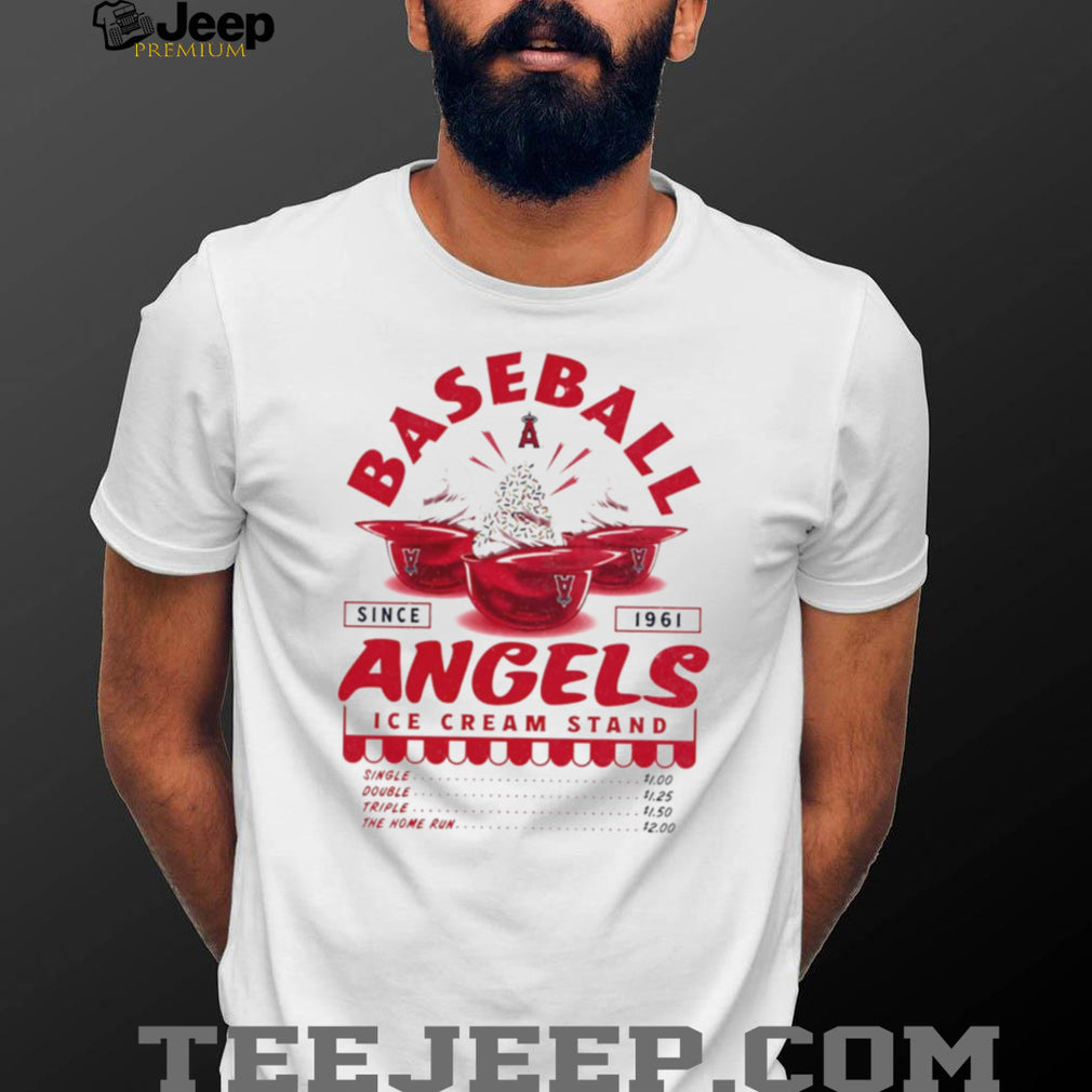 Los Angeles Angels Ice Cream Stand Vintage Baseball Logo T Shirt