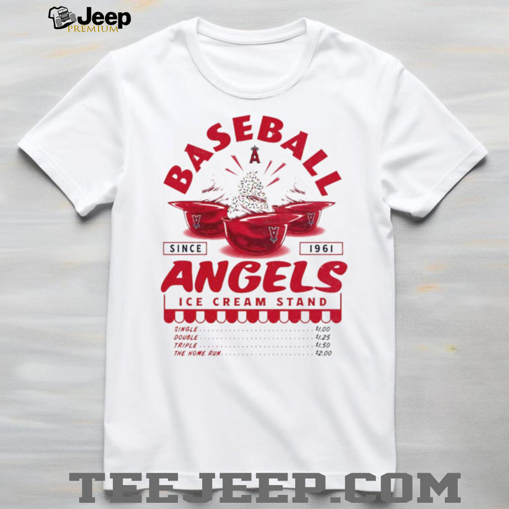 Los Angeles Angels Ice Cream Stand Vintage Baseball Logo T Shirt