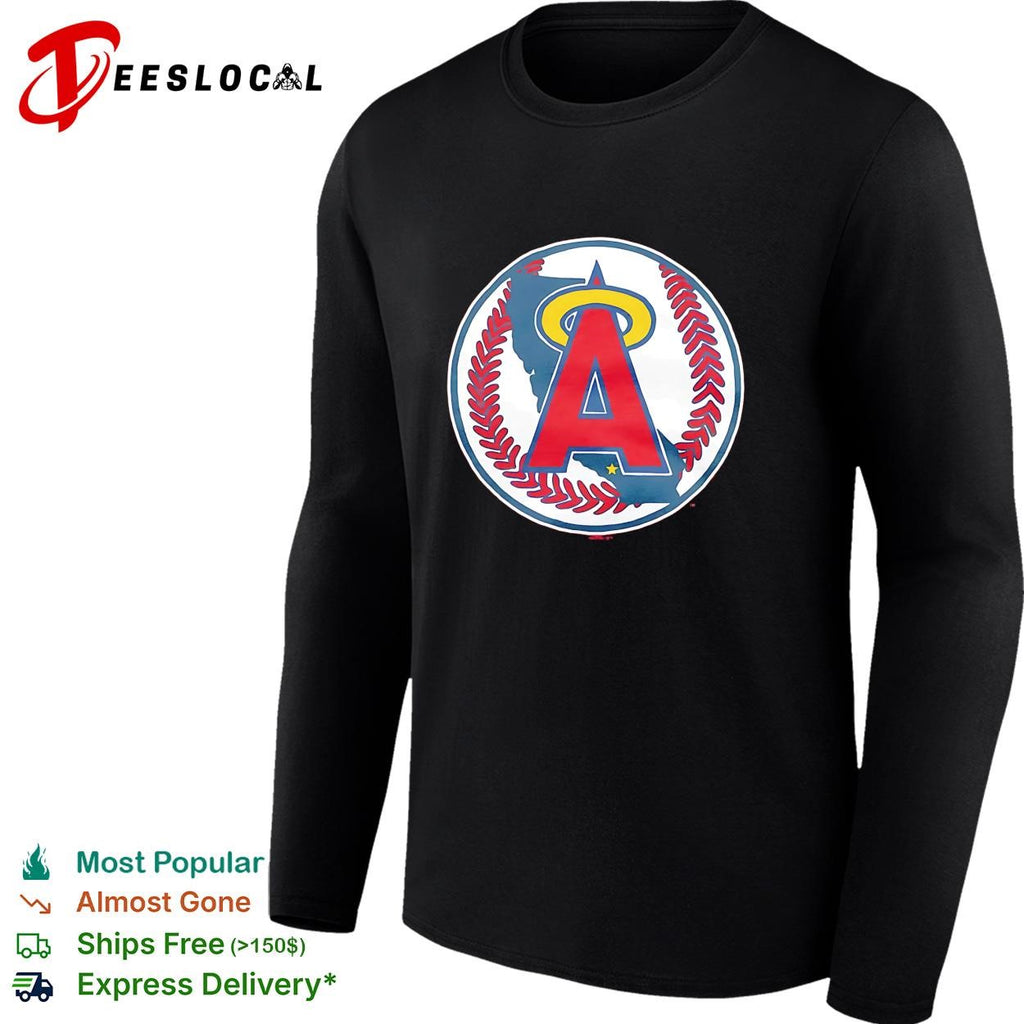 Los Angeles Angels classic halo A circle baseball logo shirt
