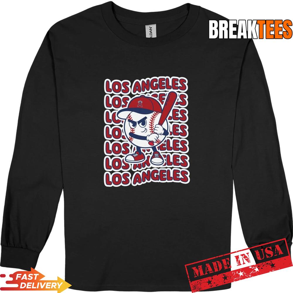 Los Angeles Baseball Retro Mascot Tee