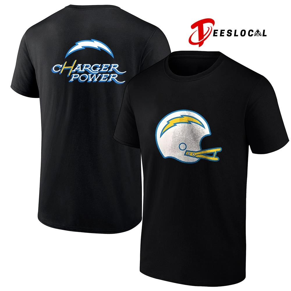 Los Angeles Chargers Charger Power helmet logo shirt