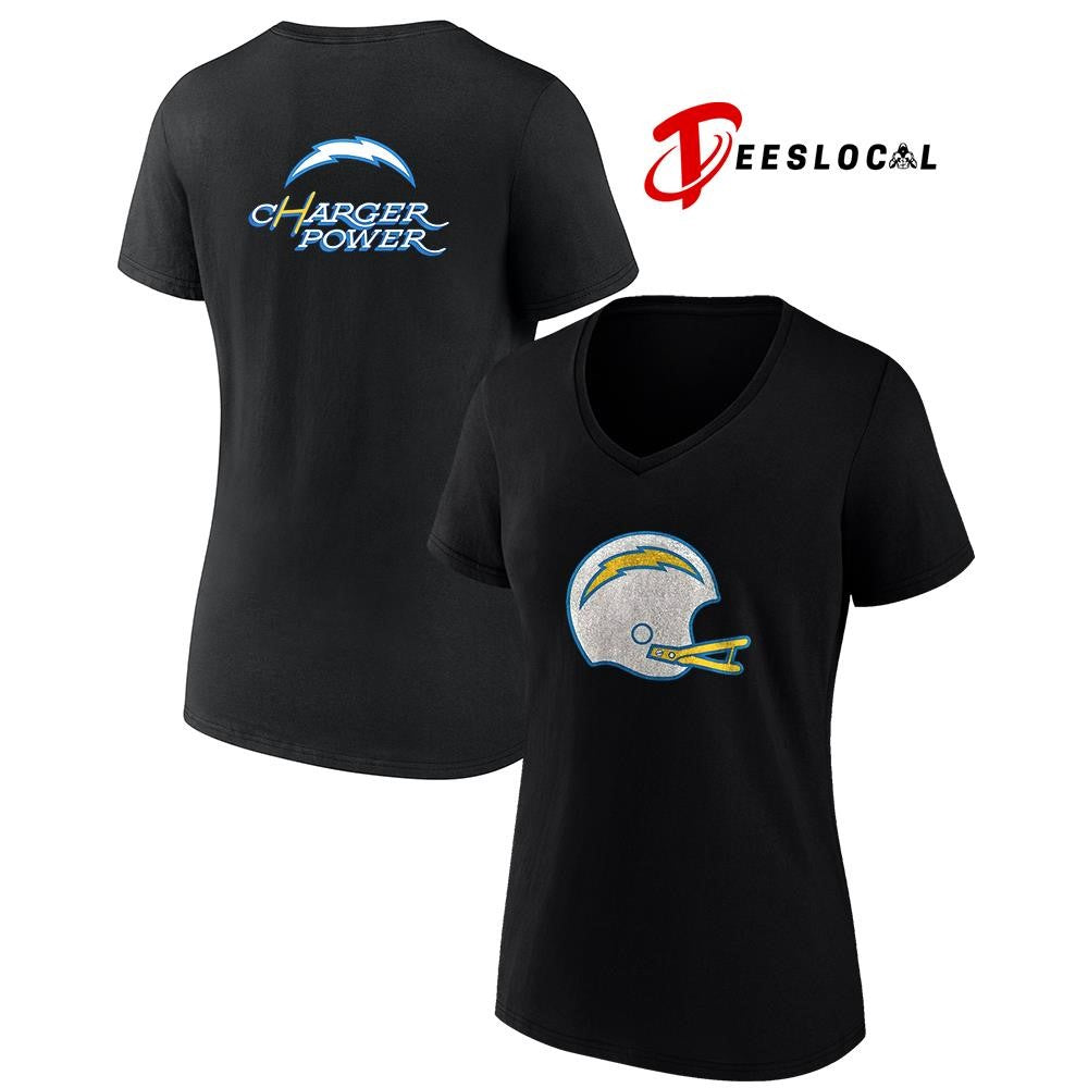 Los Angeles Chargers Charger Power helmet logo shirt