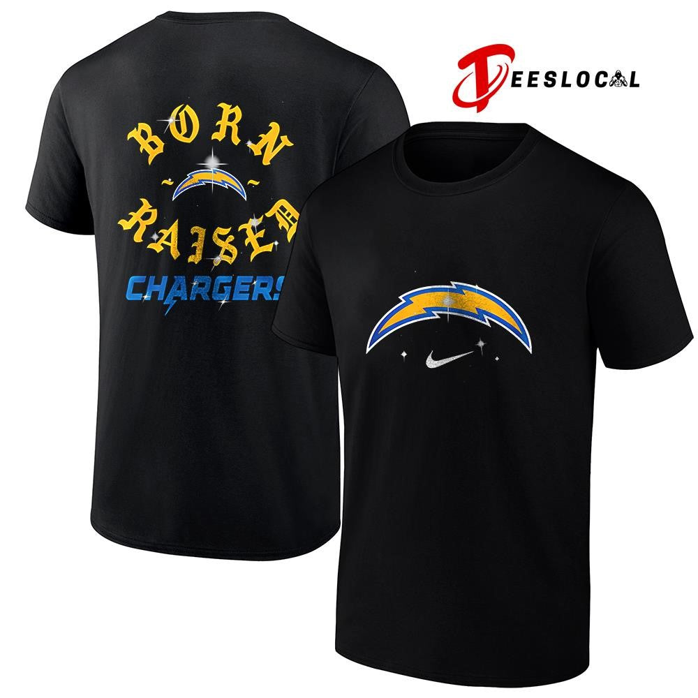 Los Angeles Chargers x Born and Raised logo shirt