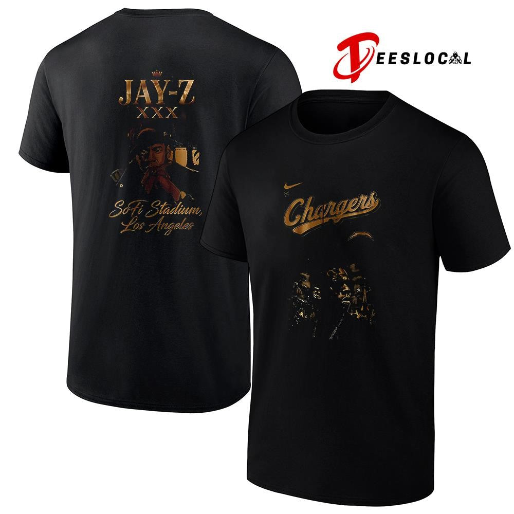 Los Angeles Chargers x JAY Z XXX Sofi stadium graphic shirt