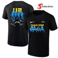 Los Angeles Chargers x U2 band signature silhouette shirt
