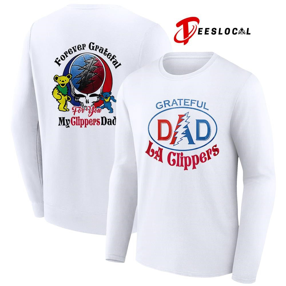 Los Angeles Clippers x Grateful Dead Father Day forever Grateful logo shirt