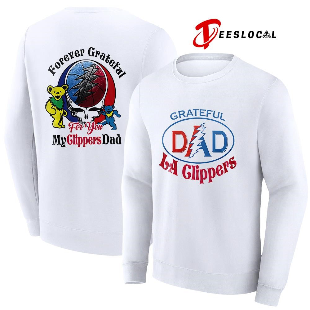 Los Angeles Clippers x Grateful Dead Father Day forever Grateful logo shirt