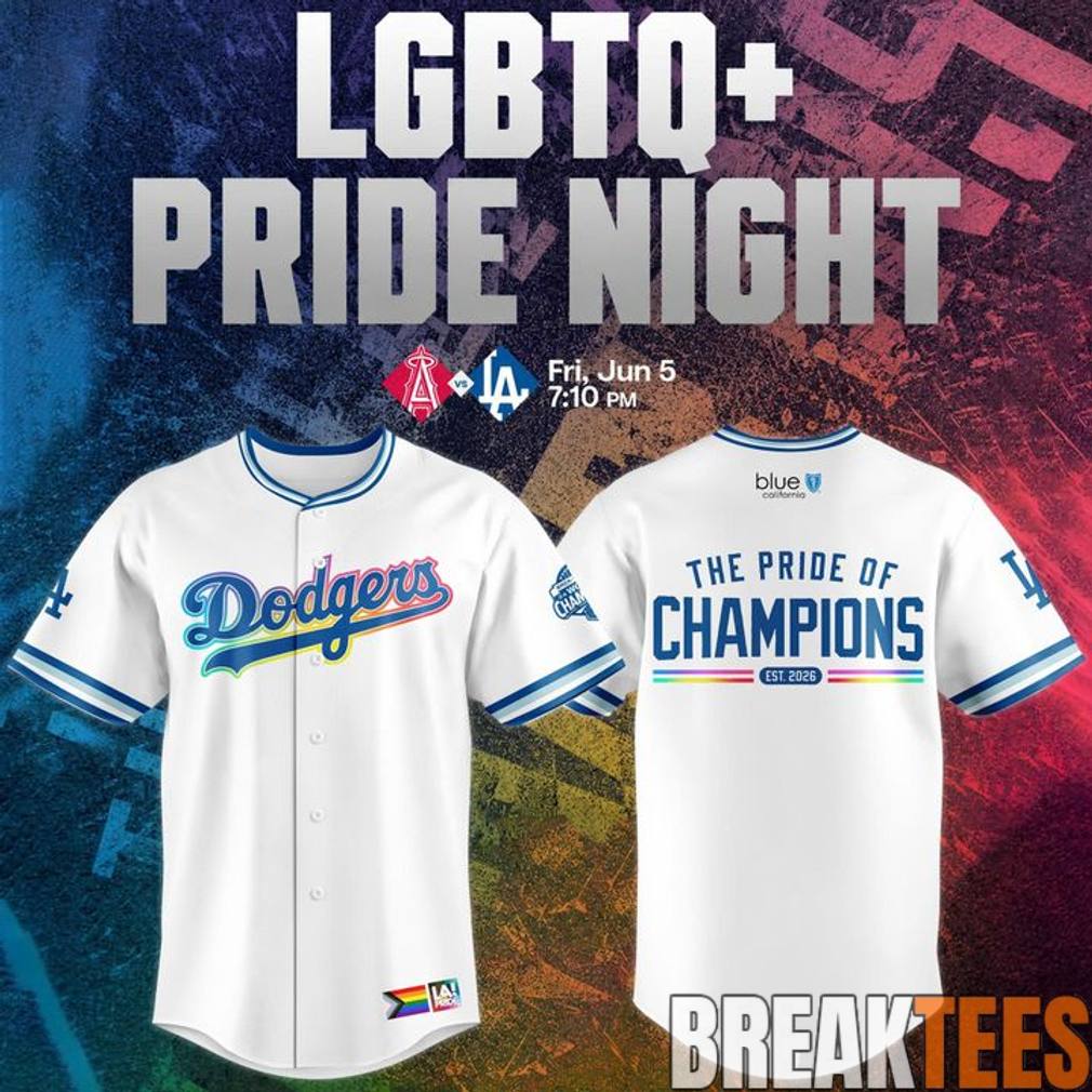 Los Angeles Dodgers 2026 LGBTQ+ Pride Night Baseball Jersey