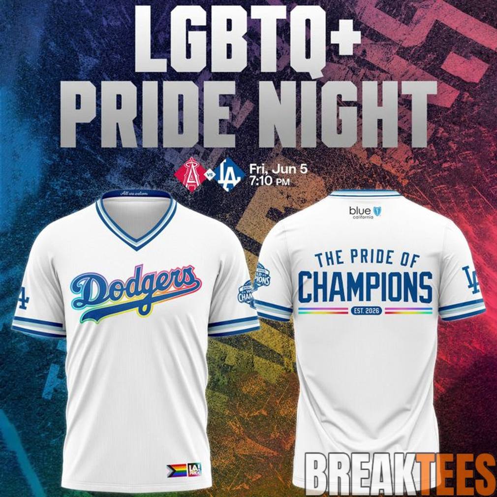 Los Angeles Dodgers 2026 LGBTQ+ Pride Night Shirt