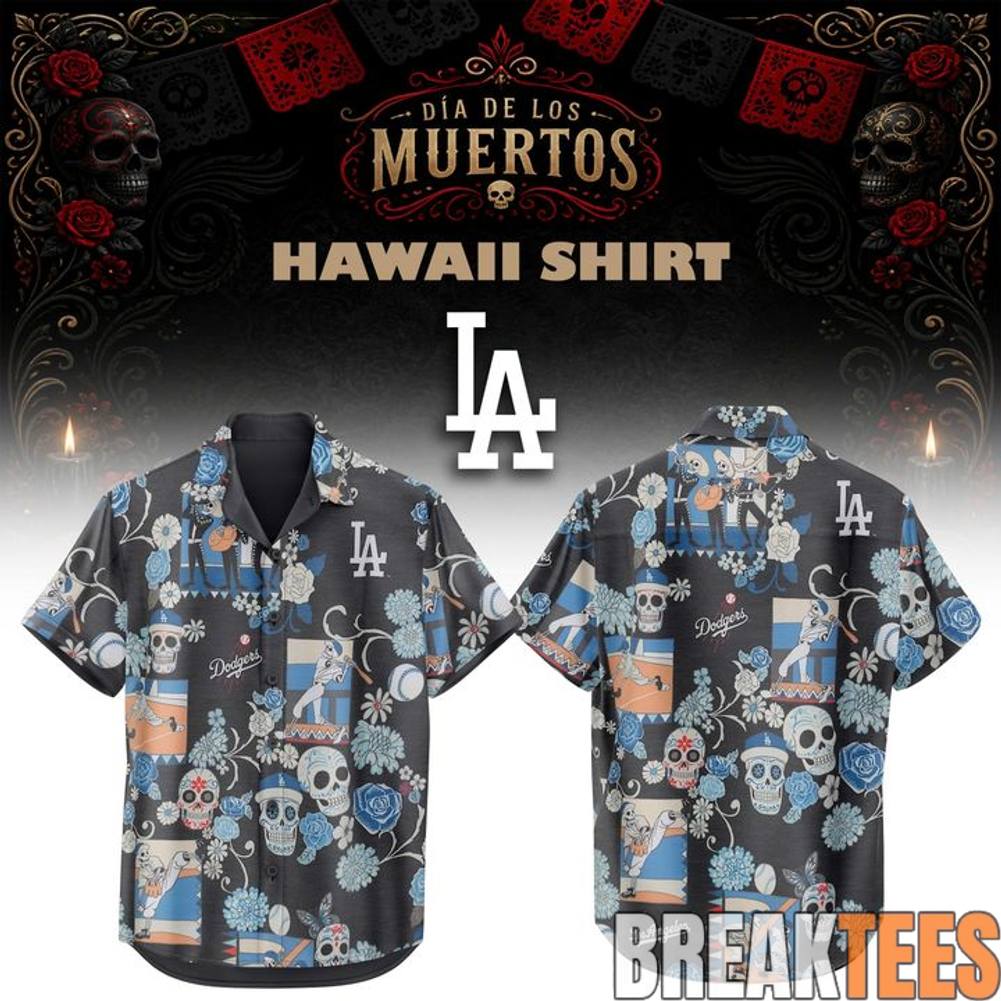 Los Angeles Dodgers Da De Los Muertos 2026 Hawaiian Shirt