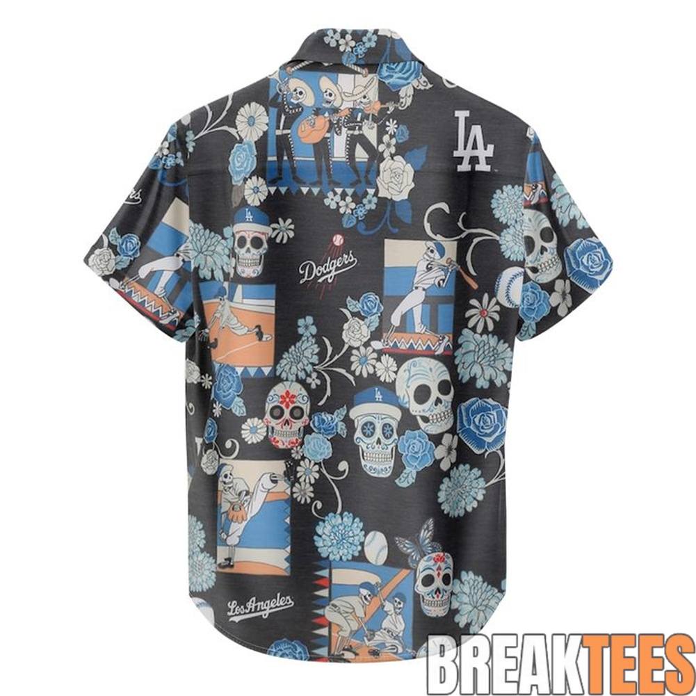 Los Angeles Dodgers Da De Los Muertos 2026 Hawaiian Shirt
