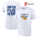 Los Angeles Dodgers Dogs world famous there’s no place like home hot dog shirt