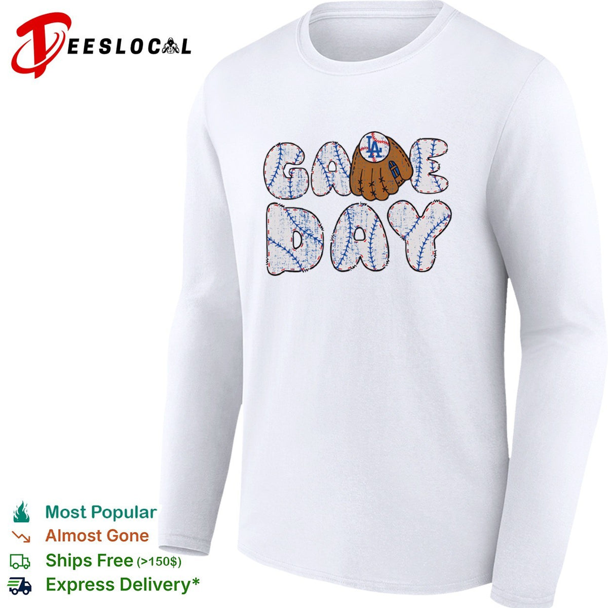 Los Angeles Dodgers game day baseball shirt