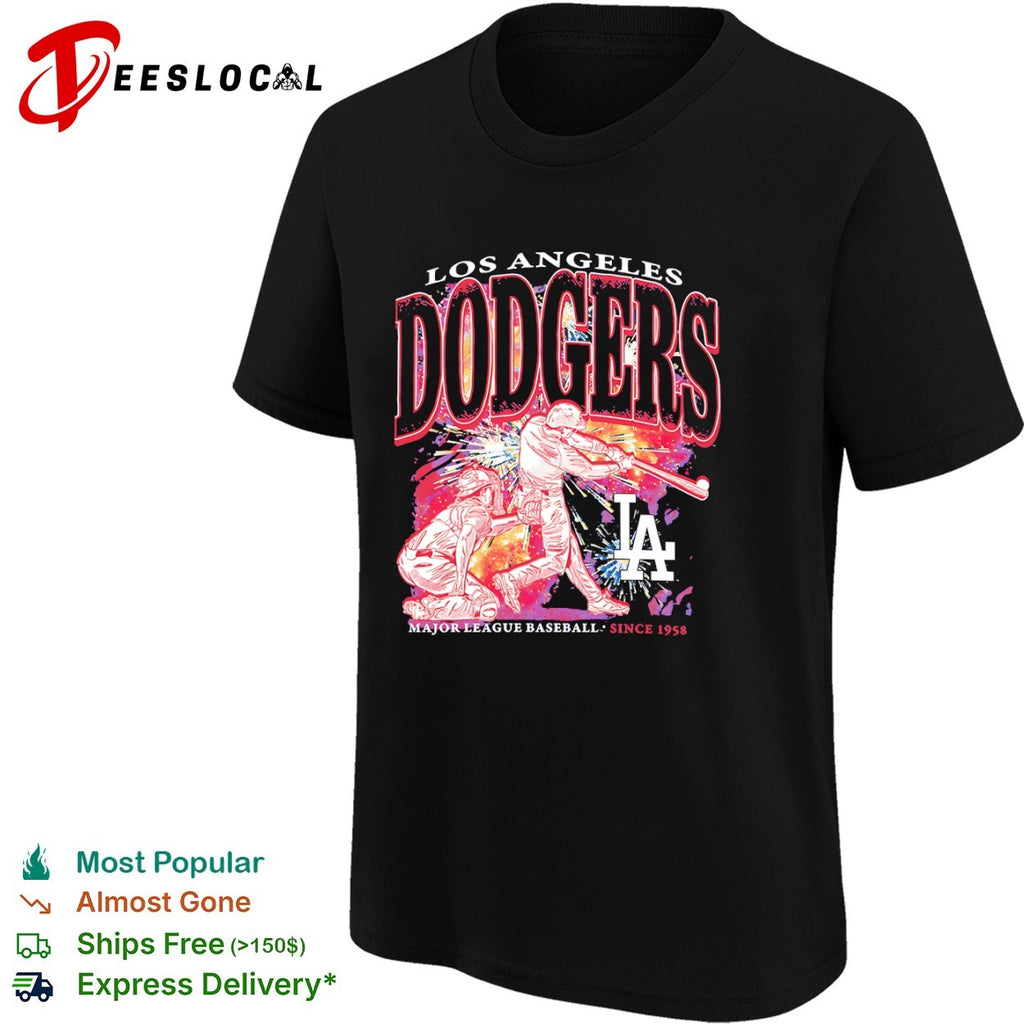 Los Angeles Dodgers swinging batter Major League Baseball since 1958 shirt