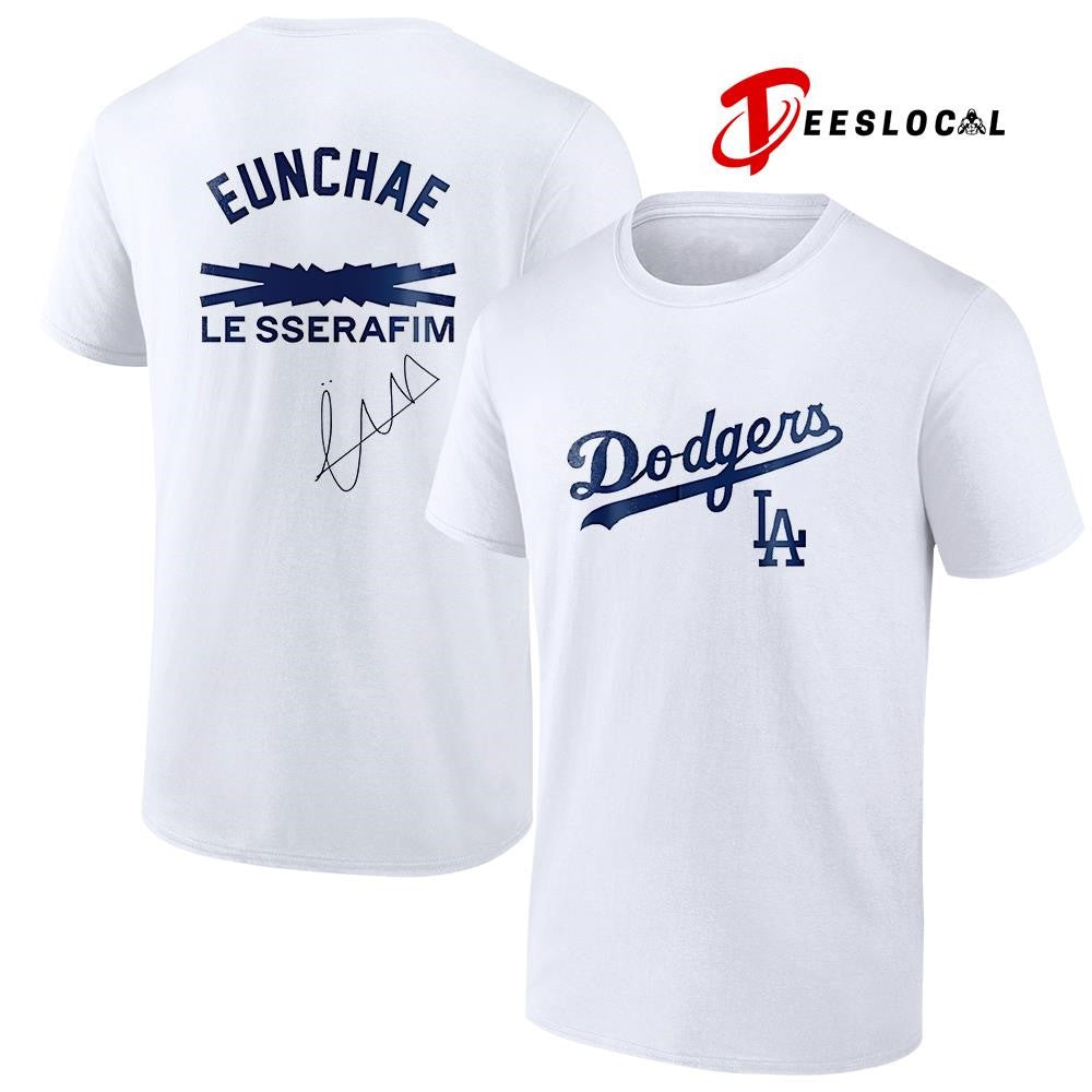 Los Angeles Dodgers x Le Sserafim Eunchae signature graphic shirt