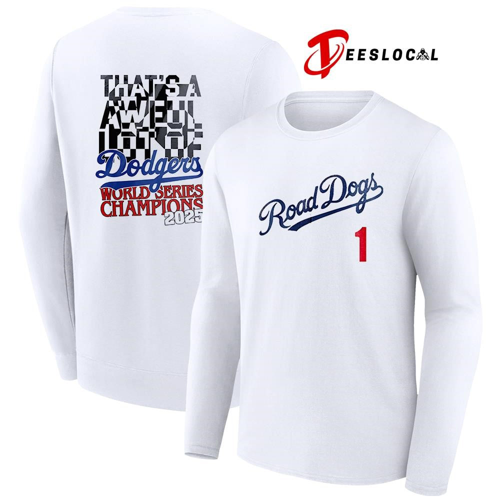 Los Angeles Dodgers x The Jonas Brothers road dogs signatures shirt