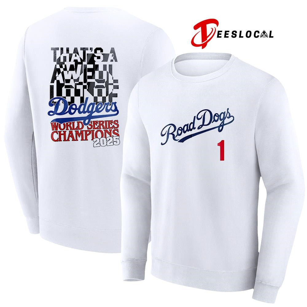Los Angeles Dodgers x The Jonas Brothers road dogs signatures shirt