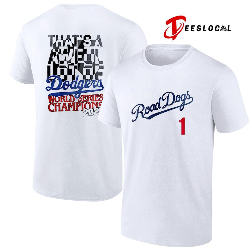 Los Angeles Dodgers x The Jonas Brothers road dogs signatures shirt