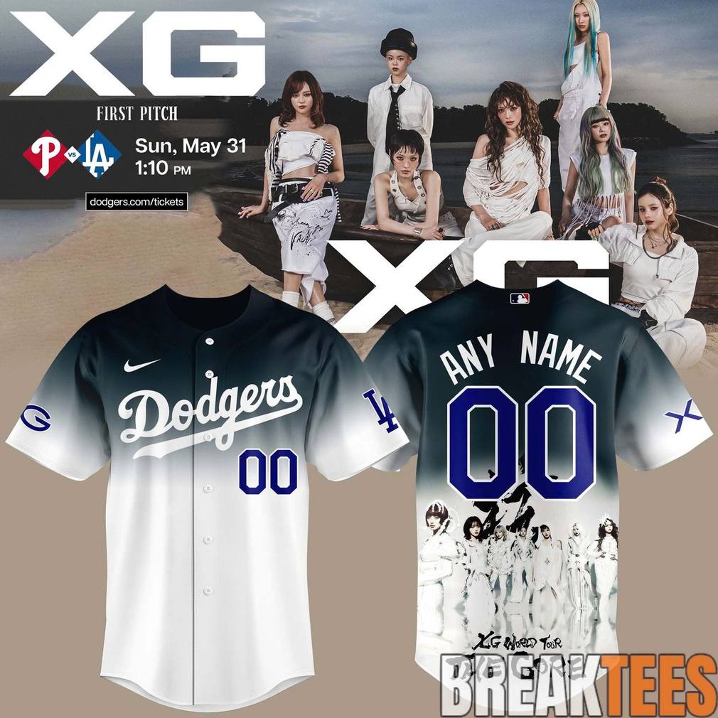 Los Angeles Dodgers x XG The Core Custom Baseball Jersey