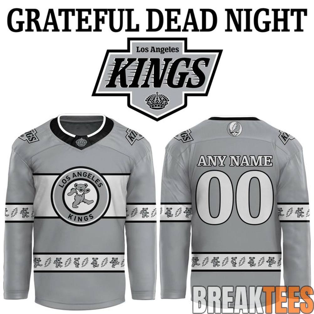 Los Angeles Kings x Grateful Dead Night 2026 Custom Hockey Jersey