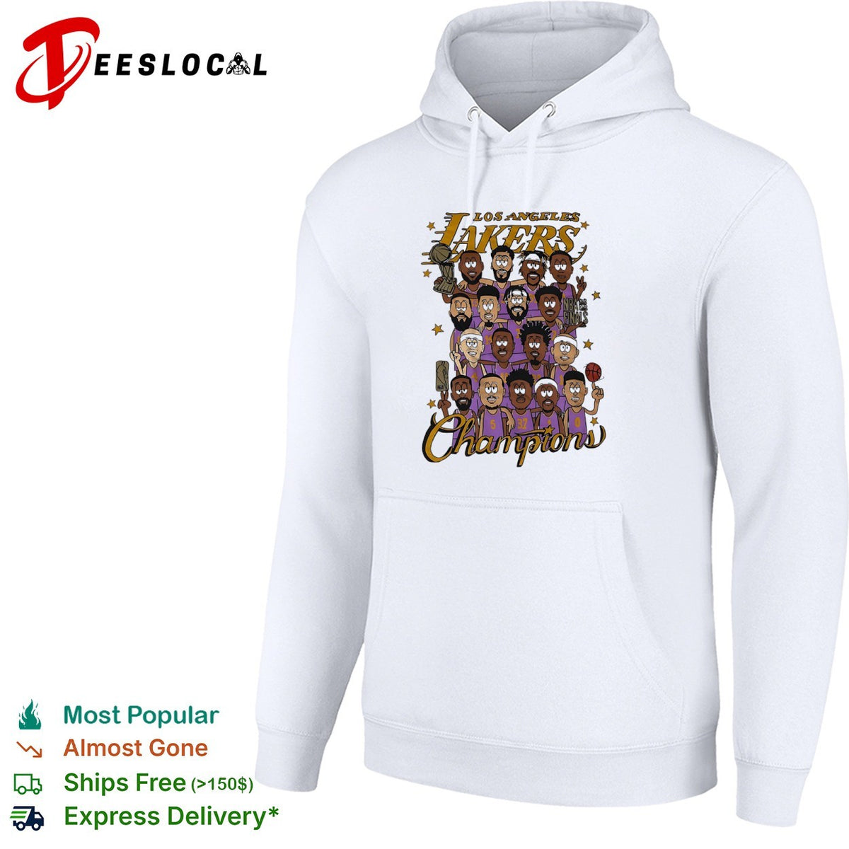 Los Angeles Lakers 2020 NBA Finals Champions Cartoon shirt