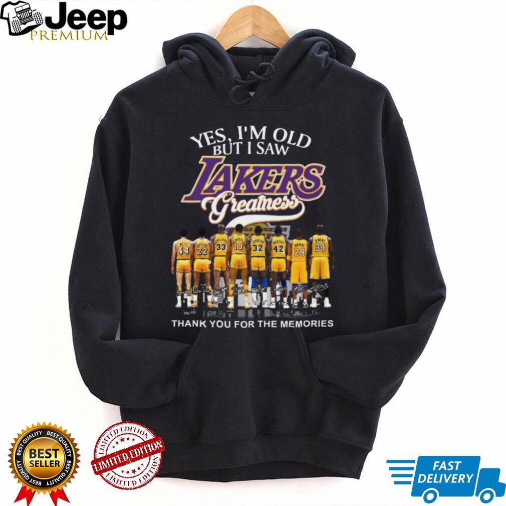 Los Angeles Lakers Greatness Legends Signature Retro Basketball T Shirt