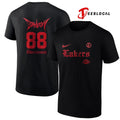 Los Angeles Lakers x G-Dragon Ubermensch NA tour logo shirt