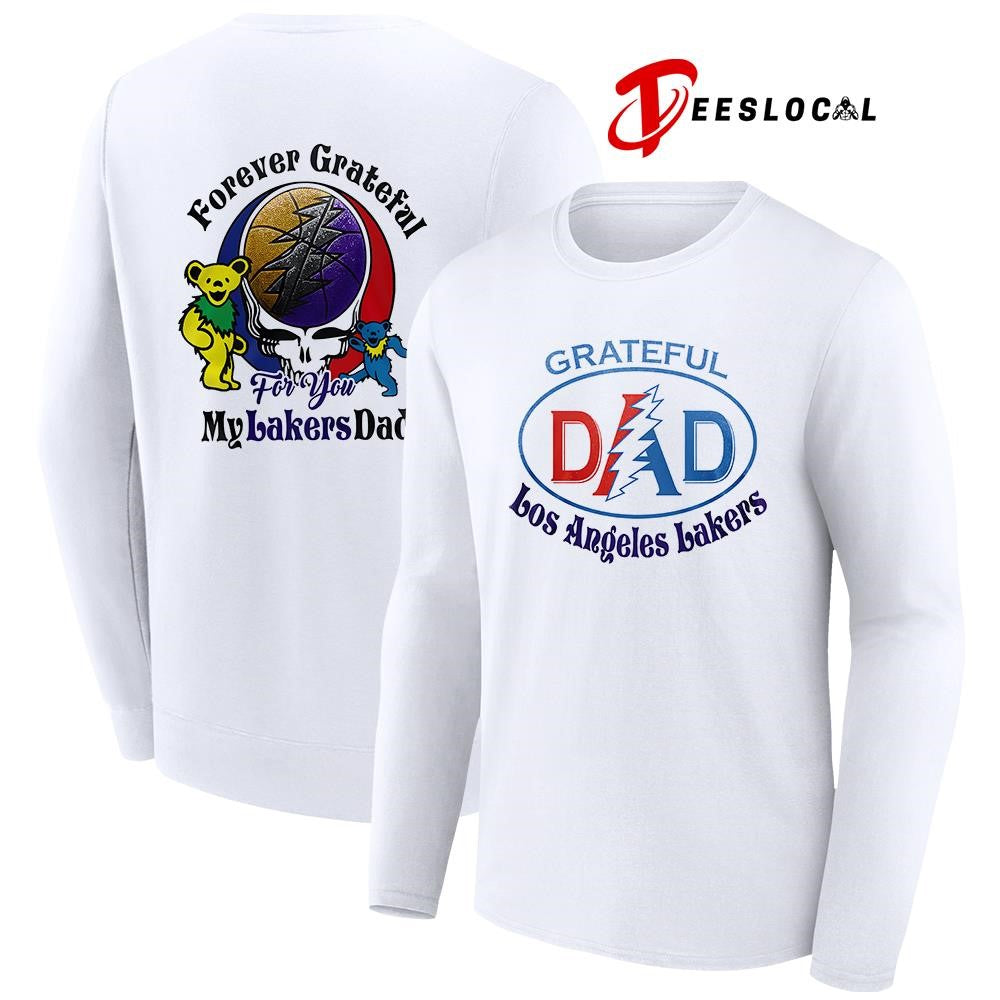 Los Angeles Lakers x Grateful Dead Father Day forever Grateful logo shirt