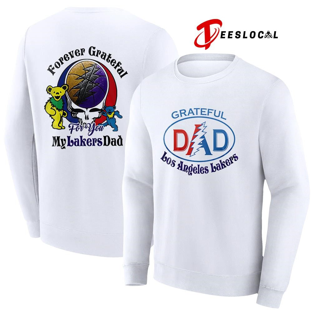 Los Angeles Lakers x Grateful Dead Father Day forever Grateful logo shirt