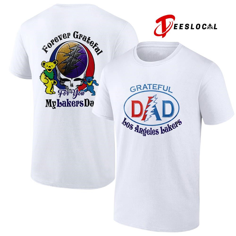 Los Angeles Lakers x Grateful Dead Father Day forever Grateful logo shirt