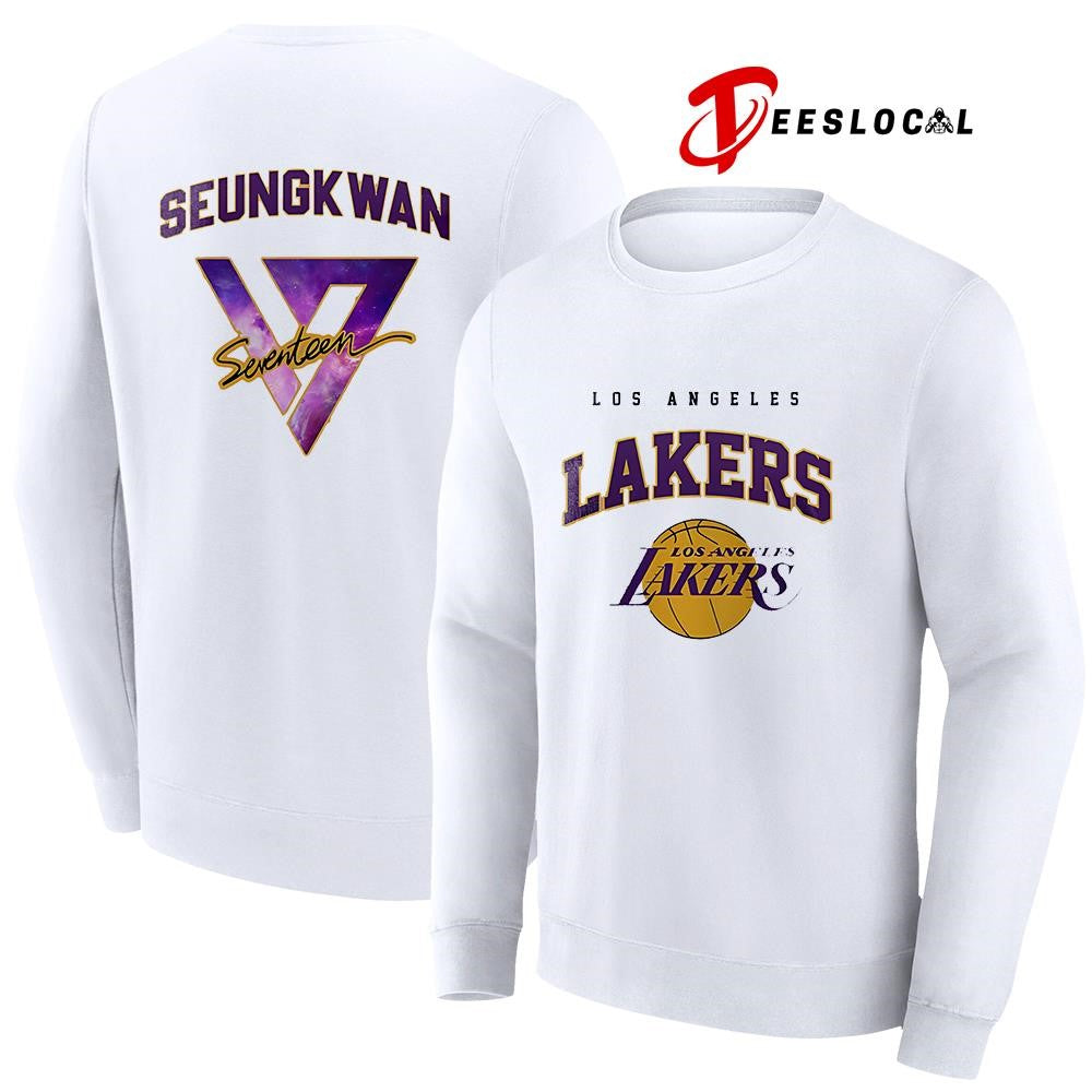 Los Angeles Lakers x Seventeen world tour Seungkwan shirt