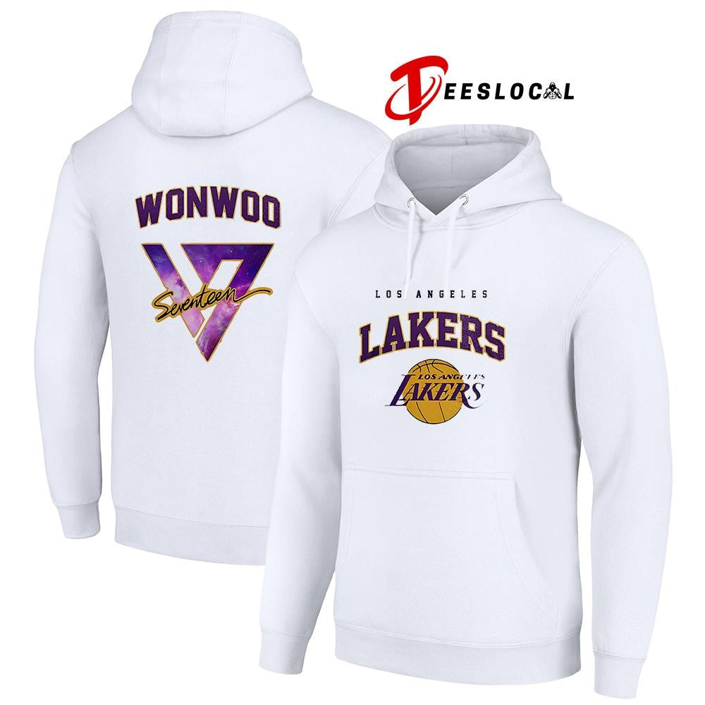 Los Angeles Lakers x Seventeen world tour Wonwoo shirt