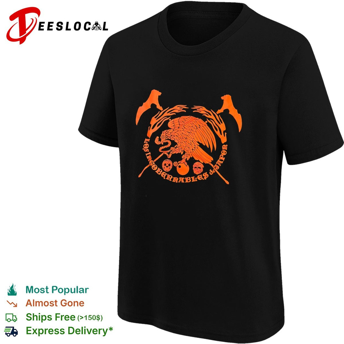 Los Irregoberrables de Japor Eagle Skull Mexican Culture Symbolism Red Ink shirt