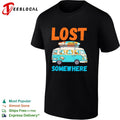 Lost somewhere VW van camper road trip adventure shirt