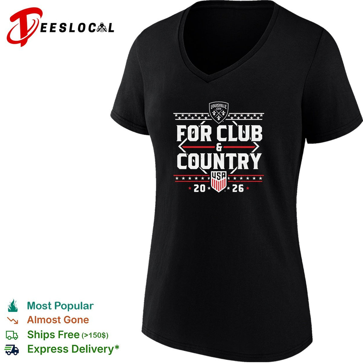 Louisville City FC for club and country USA 2026 soccer shirt