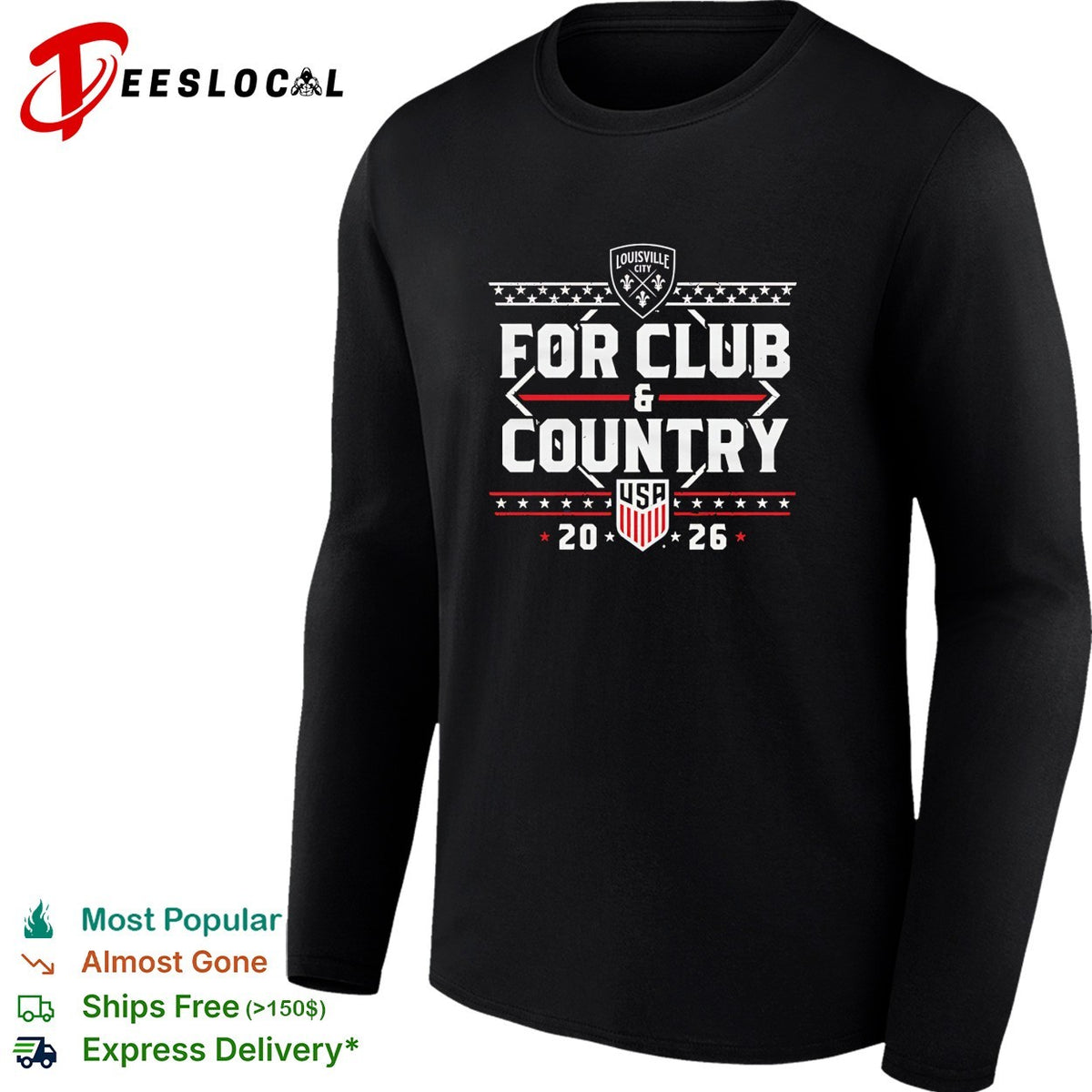 Louisville City FC for club and country USA 2026 soccer shirt