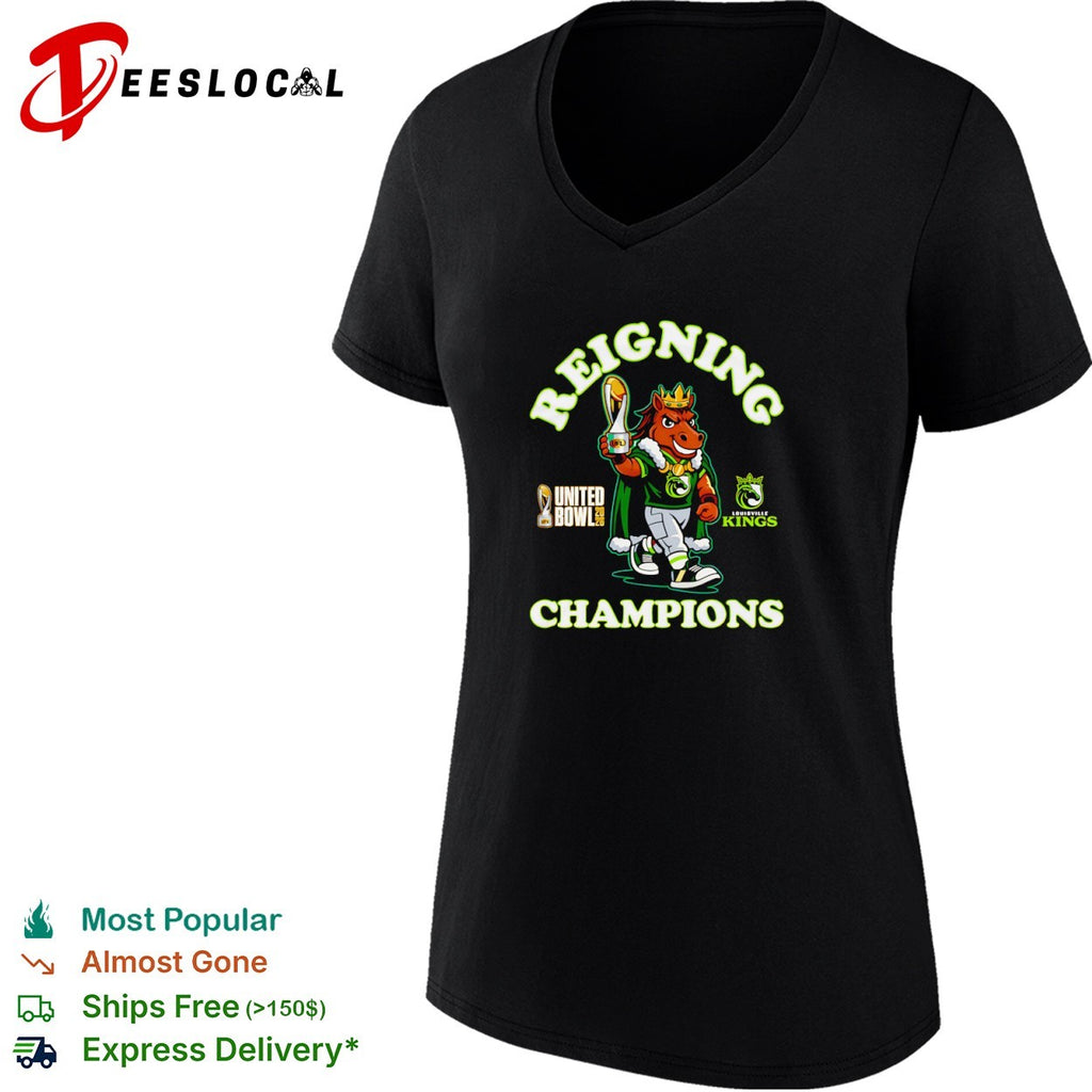 Louisville Kings Reigning Champions United Bowl 2026 UFL Mascot Football Shirt
