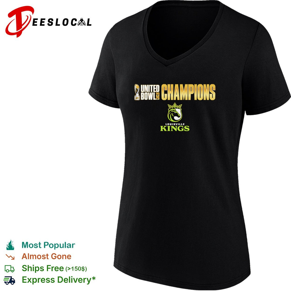 Louisville Kings United Bowl 2026 Champions UFL shirt